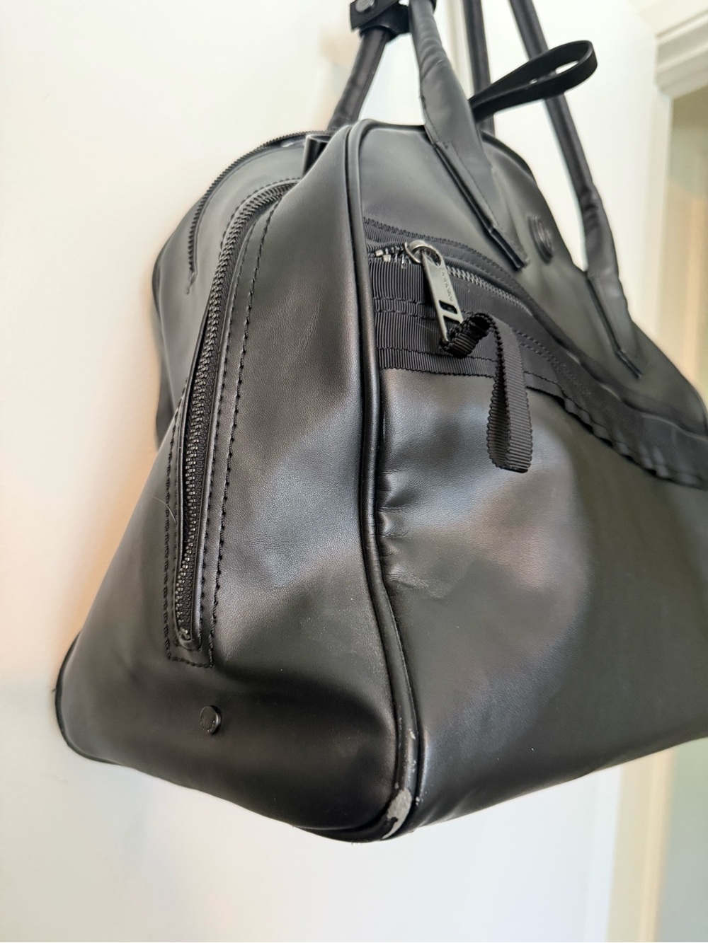 lululemon athletica Black Leather Duffel Tote - Picture 12 of 15